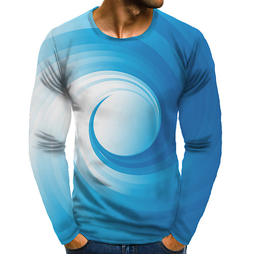 Men's T shirt 3D Print Graphic 3D Plus Size Print Long Sleeve Daily Tops Elegant Exaggerated Blue
Men's T shirt 3D Print Graphic 3D Plus Size Print Long Sleeve Daily Tops Elegant Exaggerated Blue