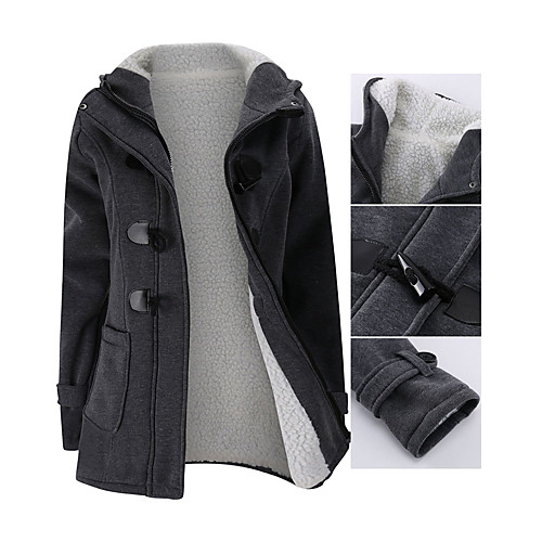 Women's Jacket Solid Colored Basic Fall & Winter Hooded Regular Daily Long Sleeve Wool Coat Tops Blue
Women's Jacket Solid Colored Basic Fall & Winter Hooded Regular Daily Long Sleeve Wool Coat Tops Blue