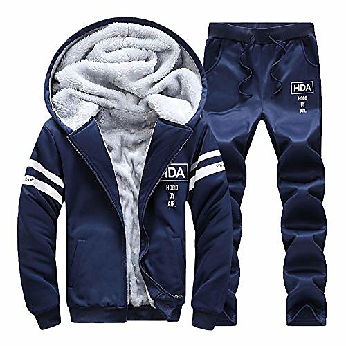 men's fleece tracksuit hooded thick jogging sweat suits winter warm pullover coats 2 pieces outfits set (l, blue)
men's fleece tracksuit hooded thick jogging sweat suits winter warm pullover coats 2 pieces outfits set (l, blue)