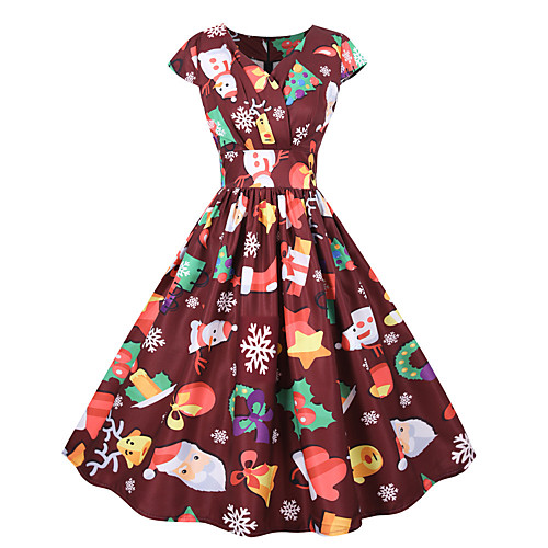 Santa Claus Party Costume Women's Adults' Leisure Christmas Christmas Polyester Dress
Santa Claus Party Costume Women's Adults' Leisure Christmas Christmas Polyester Dress
