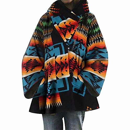 womens hoodie jacket coat vintage horn button casual long sleeve baggy poncho cape cardigans outwear(blue)
womens hoodie jacket coat vintage horn button casual long sleeve baggy poncho cape cardigans outwear(blue)