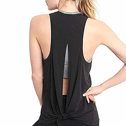 womens fashion yoga tops - activewear workout tank tops athletic sleeveless tops open back t-shirts black
womens fashion yoga tops - activewear workout tank tops athletic sleeveless tops open back t-shirts black