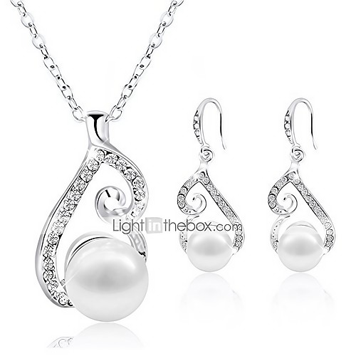 jewelry set gold plated faux pearl pendant necklace dangle earring stud set gifts for women
jewelry set gold plated faux pearl pendant necklace dangle earring stud set gifts for women