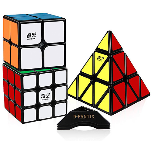 

Speed Cube Set 3 pcs Magic Cube IQ Cube 222 333 Speedcubing Bundle 3D Puzzle Cube Stress Reliever Puzzle Cube Stickerless Smooth Office Desk Toys Pyramid Kid's Adults Toy Gift