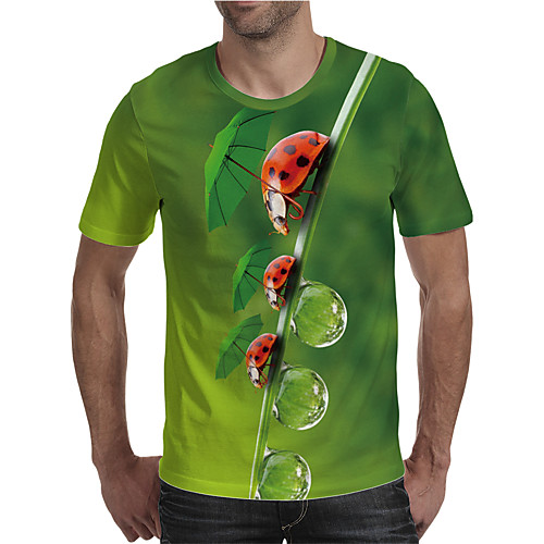 Men's T shirt 3D Print Graphic Plus Size Print Short Sleeve Daily Tops Elegant Exaggerated Green
Men's T shirt 3D Print Graphic Plus Size Print Short Sleeve Daily Tops Elegant Exaggerated Green
