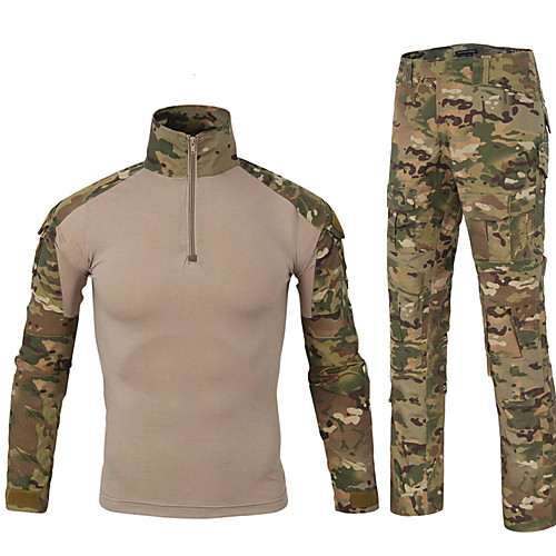 Men's Hunting Leafy Suit Outdoor Windproof Breathable Wearable Soft Fall Spring Summer Camo / Camouflage Clothing Suit Cotton Camping / Hiking Hunting Fishing Camouflage Blue Jungle camouflage Black
Men's Hunting Leafy Suit Outdoor Windproof Breathable Wearable Soft Fall Spring Summer Camo / Camouflage Clothing Suit Cotton Camping / Hiking Hunting Fishing Camouflage Blue Jungle camouflage Black