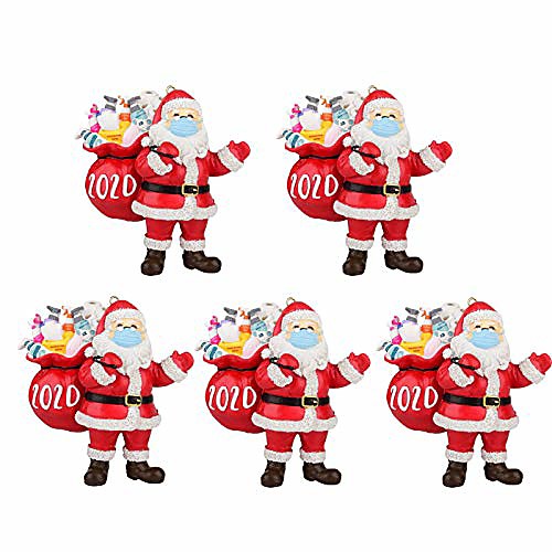 christmas ornaments 2020, santa wearing a face mask and carrying a gift bag, christmas tree decorations hanging pendant decor xmas creative gift 1pc
christmas ornaments 2020, santa wearing a face mask and carrying a gift bag, christmas tree decorations hanging pendant decor xmas creative gift 1pc