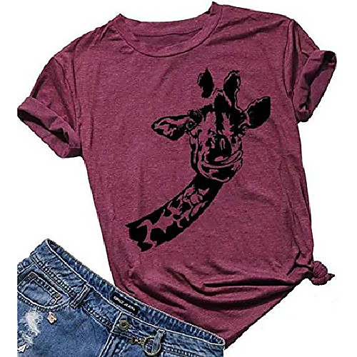 giraffe shirts women funny animal graphic tees casual summer short sleeve t shirt tops (purple, x-large)
giraffe shirts women funny animal graphic tees casual summer short sleeve t shirt tops (purple, x-large)