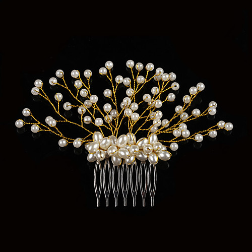 Imitation Pearl / Alloy Hair Combs / Headpiece with Imitation Pearl 1 Piece Wedding Headpiece
Imitation Pearl / Alloy Hair Combs / Headpiece with Imitation Pearl 1 Piece Wedding Headpiece
