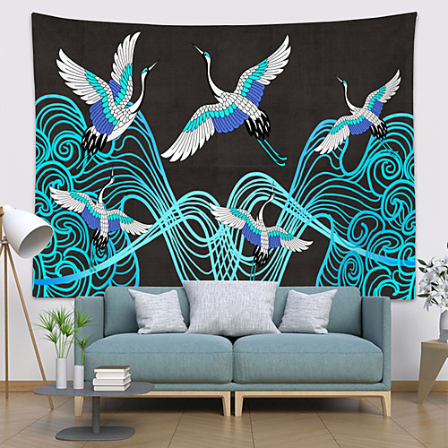 Chinese Style Wall Tapestry Art Decor Blanket Curtain Hanging Home Bedroom Living Room Decoration Polyester Crane Sea Wave
Chinese Style Wall Tapestry Art Decor Blanket Curtain Hanging Home Bedroom Living Room Decoration Polyester Crane Sea Wave