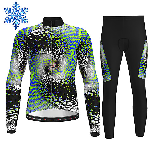 21Grams Men's Long Sleeve Cycling Jersey with Tights Winter Fleece Blue Green Bike Thermal Warm Fleece Lining Breathable Warm Quick Dry Sports Graphic Mountain Bike MTB Road Bike Cycling Clothing
21Grams Men's Long Sleeve Cycling Jersey with Tights Winter Fleece Blue Green Bike Thermal Warm Fleece Lining Breathable Warm Quick Dry Sports Graphic Mountain Bike MTB Road Bike Cycling Clothing