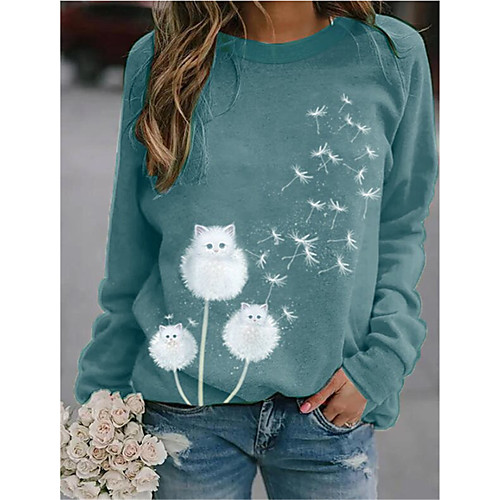 Women's Pullover Sweatshirt Graphic Dandelion Daily Casual Hoodies Sweatshirts Loose Blue
Women's Pullover Sweatshirt Graphic Dandelion Daily Casual Hoodies Sweatshirts Loose Blue