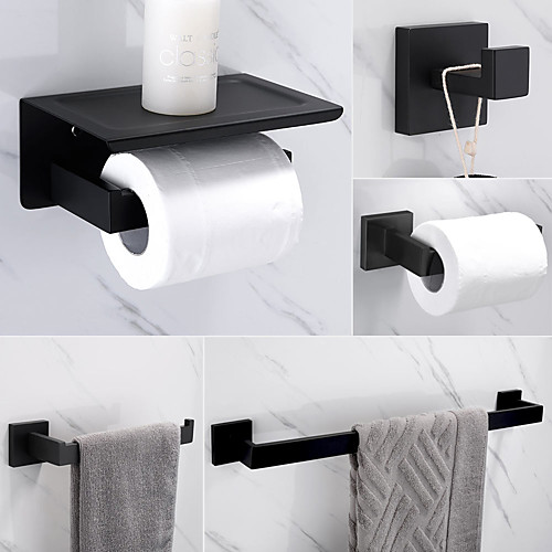 Bathroom Accessory Set / Towel Bar / Toilet Paper Holder Adjustable Length / New Design / Creative Contemporary / Modern Stainless Steel / Low-carbon Steel / Metal 4pcs / 3pcs / 1pc - Bathroom
Bathroom Accessory Set / Towel Bar / Toilet Paper Holder Adjustable Length / New Design / Creative Contemporary / Modern Stainless Steel / Low-carbon Steel / Metal 4pcs / 3pcs / 1pc - Bathroom