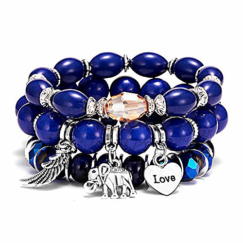 bohemian bracelets set for women girls multilayer stretch stackable wing tassel love charm crystal beaded beach boho natural stone (elephant blue)
bohemian bracelets set for women girls multilayer stretch stackable wing tassel love charm crystal beaded beach boho natural stone (elephant blue)