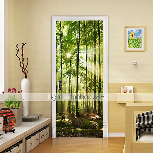 2pcs Self-adhesive Creative Green Wood Door Stickers For Living Room Diy Decoration Home Waterproof Wall Stickers
2pcs Self-adhesive Creative Green Wood Door Stickers For Living Room Diy Decoration Home Waterproof Wall Stickers