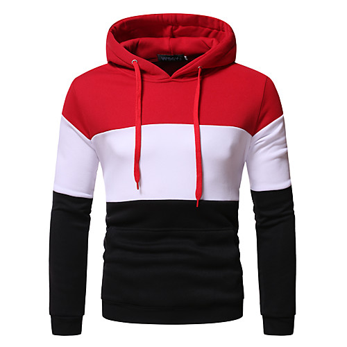 Men's Pullover Hoodie Sweatshirt Color Block Hooded Casual Hoodies Sweatshirts Long Sleeve Red Yellow
Men's Pullover Hoodie Sweatshirt Color Block Hooded Casual Hoodies Sweatshirts Long Sleeve Red Yellow