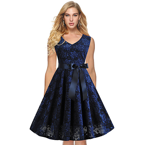 Women's Swing Dress Knee Length Dress Black Blue Blushing Pink Wine Sleeveless Print Lace Patchwork Print Summer Round Neck Elegant Sexy 2021 S M L XL XXL
Women's Swing Dress Knee Length Dress Black Blue Blushing Pink Wine Sleeveless Print Lace Patchwork Print Summer Round Neck Elegant Sexy 2021 S M L XL XXL