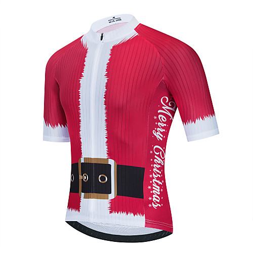 21Grams Men's Short Sleeve Cycling Jersey Red 3D Christmas Santa Claus Bike Jersey Top Mountain Bike MTB Road Bike Cycling Breathable Quick Dry Sports Clothing Apparel / Stretchy / Athletic
21Grams Men's Short Sleeve Cycling Jersey Red 3D Christmas Santa Claus Bike Jersey Top Mountain Bike MTB Road Bike Cycling Breathable Quick Dry Sports Clothing Apparel / Stretchy / Athletic