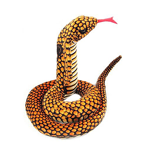 31 inches realistic orange cobra snake plush stuffed animal toy soft doll prank gift for friends
31 inches realistic orange cobra snake plush stuffed animal toy soft doll prank gift for friends