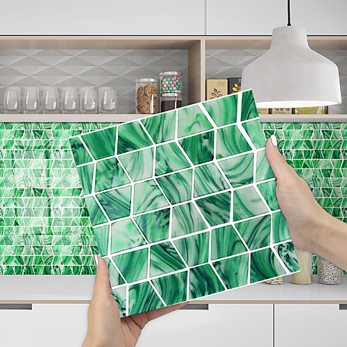Imitation Epoxy Tile Sticker Green Mosaic Water Corrugated Wall Sticker House Renovation DIY Self-adhesive PVC Wallpaper Painting Kitchen Waterproof and Oilproof Wall Sticker
Imitation Epoxy Tile Sticker Green Mosaic Water Corrugated Wall Sticker House Renovation DIY Self-adhesive PVC Wallpaper Painting Kitchen Waterproof and Oilproof Wall Sticker