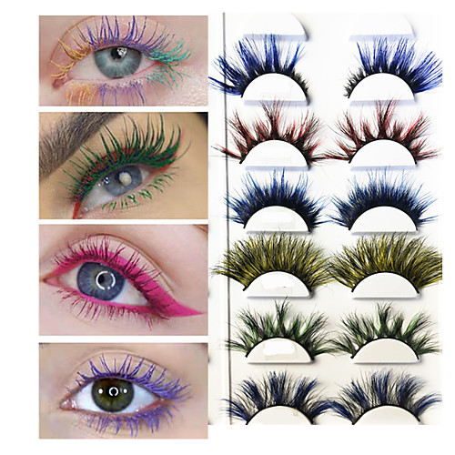 Colored Eyelashes Pink Green Purple Red Faux Lashes Colorful Rainbow Lashes for Cosplay Halloween Christmas
Colored Eyelashes Pink Green Purple Red Faux Lashes Colorful Rainbow Lashes for Cosplay Halloween Christmas