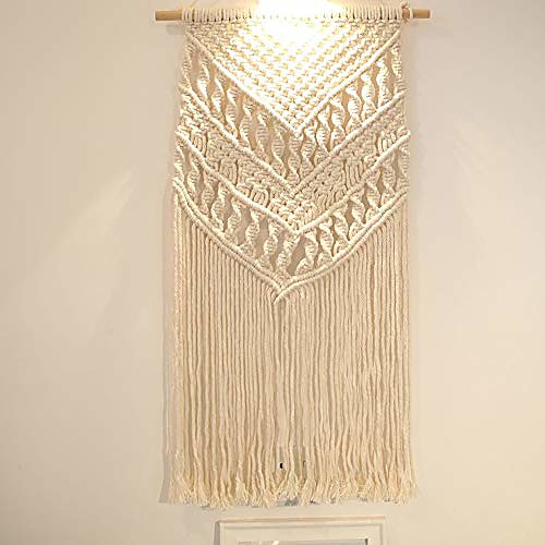 Hand Woven Macrame Wall Tapestry Bohemian Boho Art Decor Blanket Curtain Hanging Home Bedroom Living Room Decoration Nordic Handmade Tassel Cotton 32 x 16
Hand Woven Macrame Wall Tapestry Bohemian Boho Art Decor Blanket Curtain Hanging Home Bedroom Living Room Decoration Nordic Handmade Tassel Cotton 32 x 16