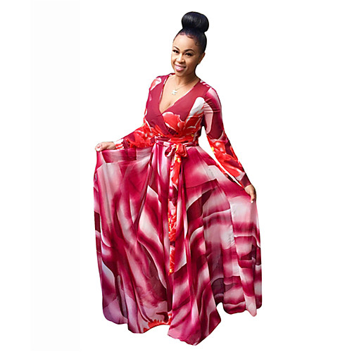 Women's Swing Dress Maxi long Dress Blue Red Long Sleeve Print Ruched Print Fall V Neck Casual Sexy Skinny 2021 L XL XXL 3XL 4XL 5XL
Women's Swing Dress Maxi long Dress Blue Red Long Sleeve Print Ruched Print Fall V Neck Casual Sexy Skinny 2021 L XL XXL 3XL 4XL 5XL