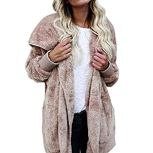 women casual jacket open front solid plush hooded cardigan coat outwear pockets khaki
women casual jacket open front solid plush hooded cardigan coat outwear pockets khaki