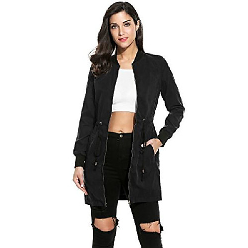 womens casual anorak solid slim fit zipper long sleeve bomber jacket coat
womens casual anorak solid slim fit zipper long sleeve bomber jacket coat