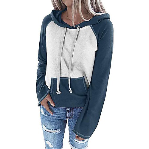 Women's Pullover Hoodie Sweatshirt Color Block Plain Front Pocket Daily Basic Casual Hoodies Sweatshirts Blue Red Yellow
Women's Pullover Hoodie Sweatshirt Color Block Plain Front Pocket Daily Basic Casual Hoodies Sweatshirts Blue Red Yellow