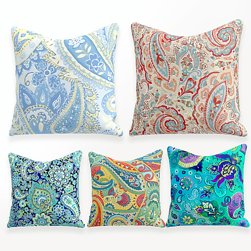 Cushion Cover 5PCS Linen Soft Decorative Square Throw Pillow Cover Cushion Case Pillowcase for Sofa Bedroom 45 x 45 cm (18 x 18 Inch) Superior Quality Mashine Washable Vintage Colorful Floral Printed
Cushion Cover 5PCS Linen Soft Decorative Square Throw Pillow Cover Cushion Case Pillowcase for Sofa Bedroom 45 x 45 cm (18 x 18 Inch) Superior Quality Mashine Washable Vintage Colorful Floral Printed