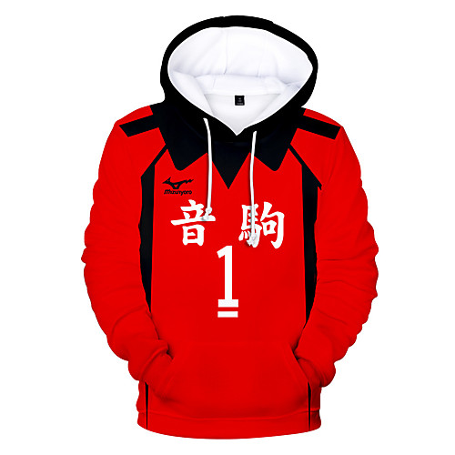 Inspired by Haikyuu Cosplay Cosplay Costume Hoodie Terylene Color Block Printing Hoodie For Women's / Men's
Inspired by Haikyuu Cosplay Cosplay Costume Hoodie Terylene Color Block Printing Hoodie For Women's / Men's