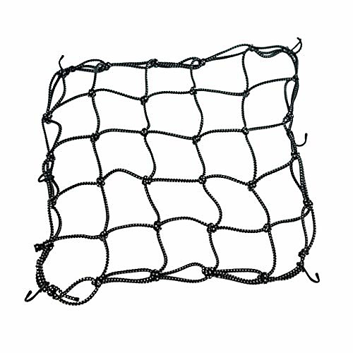 15x15 rack bungee cargo net reflective 6 adjustable hooks for bike bicycle motorcycle (black)
15x15 rack bungee cargo net reflective 6 adjustable hooks for bike bicycle motorcycle (black)