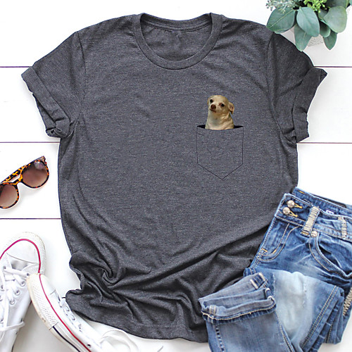 Women's T shirt Graphic Prints Print Round Neck Tops 100% Cotton Basic Basic Top White Purple Red
Women's T shirt Graphic Prints Print Round Neck Tops 100% Cotton Basic Basic Top White Purple Red