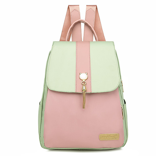 Women's Polyester Oxford School Bag Mini Backpack Large Capacity Waterproof Pearls Zipper Solid Color Daily Outdoor Backpack Black Khaki Green
Women's Polyester Oxford School Bag Mini Backpack Large Capacity Waterproof Pearls Zipper Solid Color Daily Outdoor Backpack Black Khaki Green