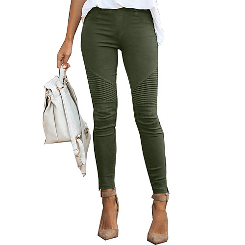 womens casual leggings moto jeggings ankle zipper skinny pleated stretch pencil pants with pockets green small
womens casual leggings moto jeggings ankle zipper skinny pleated stretch pencil pants with pockets green small