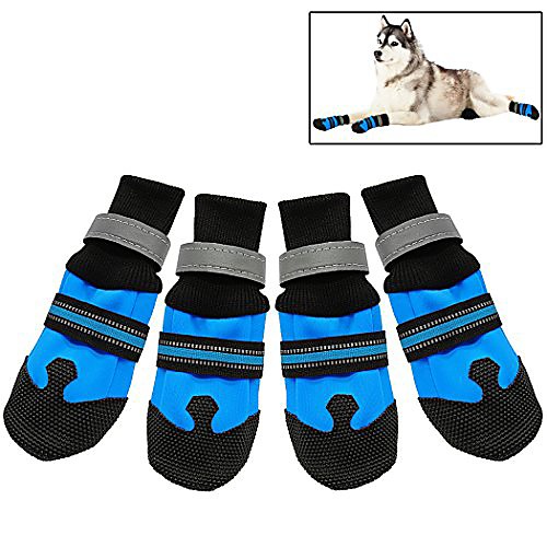 4pcs dog shoes waterproof wear resistant dog boots pet shoes with reflective and anti-slip sole for outdoor
4pcs dog shoes waterproof wear resistant dog boots pet shoes with reflective and anti-slip sole for outdoor