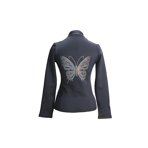 Figure Skating Fleece Jacket All Ice Skating Jacket Black Spandex High Elasticity Training Skating Wear Warm Solid Colored Crystal / Rhinestone Long Sleeve Ice Skating Figure Skating / Kids
Figure Skating Fleece Jacket All Ice Skating Jacket Black Spandex High Elasticity Training Skating Wear Warm Solid Colored Crystal / Rhinestone Long Sleeve Ice Skating Figure Skating / Kids