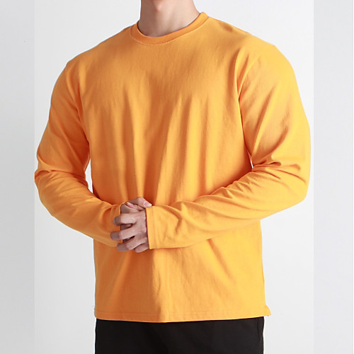 Men's Tee / T-shirt Pure Color Crew Neck Cotton Solid Color Sport Athleisure T Shirt Top Long Sleeve Breathable Soft Comfortable Exercise & Fitness Everyday Use Daily Exercising General Use
Men's Tee / T-shirt Pure Color Crew Neck Cotton Solid Color Sport Athleisure T Shirt Top Long Sleeve Breathable Soft Comfortable Exercise & Fitness Everyday Use Daily Exercising General Use