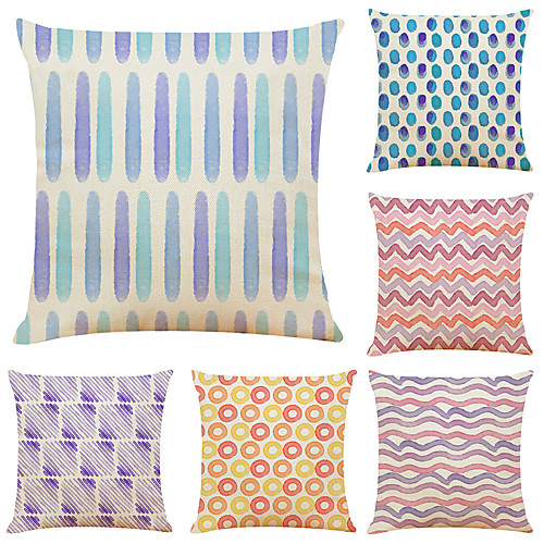 Cushion Cover 6PC Linen Soft Decorative Square Throw Pillow Cover Cushion Case Pillowcase for Sofa Bedroom 45 x 45 cm (18 x 18 Inch) Superior Quality Mashine Washable
Cushion Cover 6PC Linen Soft Decorative Square Throw Pillow Cover Cushion Case Pillowcase for Sofa Bedroom 45 x 45 cm (18 x 18 Inch) Superior Quality Mashine Washable