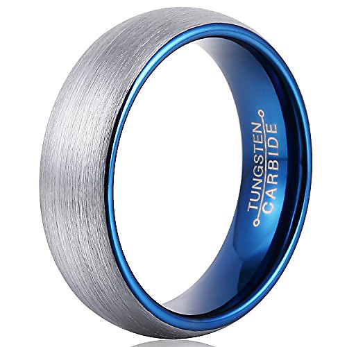 tungsten ring men wedding 6mm matte brushed surface inner blue plated size 7-13
tungsten ring men wedding 6mm matte brushed surface inner blue plated size 7-13