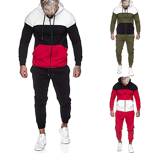 Men's 2 Piece Full Zip Tracksuit Sweatsuit Street Casual Long Sleeve 2pcs Thermal Warm Breathable Soft Fitness Gym Workout Running Active Training Jogging Sportswear Normal Outfit Set Clothing Suit
Men's 2 Piece Full Zip Tracksuit Sweatsuit Street Casual Long Sleeve 2pcs Thermal Warm Breathable Soft Fitness Gym Workout Running Active Training Jogging Sportswear Normal Outfit Set Clothing Suit