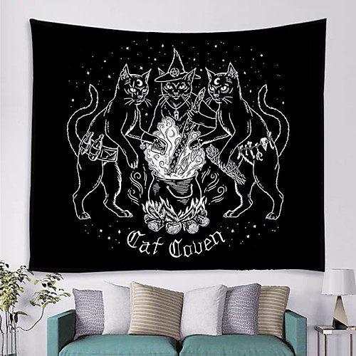 Tarot Divination Sketch Wall Tapestry Art Decor Blanket Curtain Hanging Home Bedroom Living Room Decoration Mysterious Bohemian Cat Witch
Tarot Divination Sketch Wall Tapestry Art Decor Blanket Curtain Hanging Home Bedroom Living Room Decoration Mysterious Bohemian Cat Witch