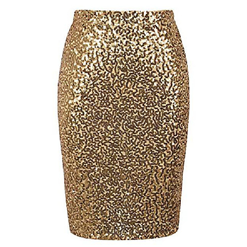 sequin skirts for women high waist sparkle pencil skirt cocktail party clothing (gold, l)
sequin skirts for women high waist sparkle pencil skirt cocktail party clothing (gold, l)