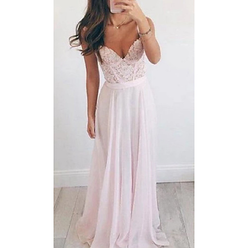 A-Line Beautiful Back Sexy Wedding Guest Formal Evening Dress V Neck Sleeveless Floor Length Chiffon with Sash / Ribbon Appliques 2021
A-Line Beautiful Back Sexy Wedding Guest Formal Evening Dress V Neck Sleeveless Floor Length Chiffon with Sash / Ribbon Appliques 2021