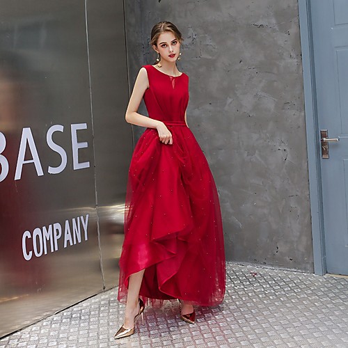 A-Line Minimalist Elegant Wedding Guest Engagement Dress Jewel Neck Sleeveless Floor Length Tulle with Beading 2021
A-Line Minimalist Elegant Wedding Guest Engagement Dress Jewel Neck Sleeveless Floor Length Tulle with Beading 2021