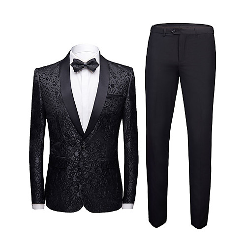 Men's Suits Tuxedos Standard Fit Shawl Collar Single Breasted One-button Slim Fit Bottons Soild Color Jacket for Men Business Wedding Suits
Men's Suits Tuxedos Standard Fit Shawl Collar Single Breasted One-button Slim Fit Bottons Soild Color Jacket for Men Business Wedding Suits