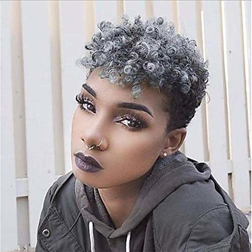 afro curly synthetic wigs for black women short black curly wigs for black women african american short gray wigs (gray)
afro curly synthetic wigs for black women short black curly wigs for black women african american short gray wigs (gray)