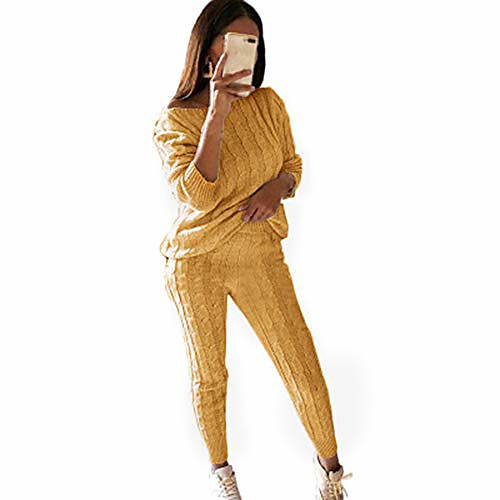 women's jumpers and sweatpants tracksuits off shoulder cable knitted sweater 2 piece set jogger loungwear set outfits
women's jumpers and sweatpants tracksuits off shoulder cable knitted sweater 2 piece set jogger loungwear set outfits