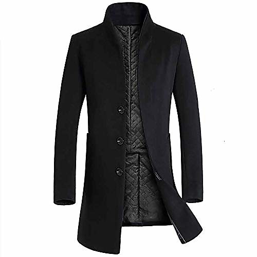 clearance!! men's fashion long sleeve warm coats winter trench long outerwear button smart overcoat jacket (black, x-large)
clearance!! men's fashion long sleeve warm coats winter trench long outerwear button smart overcoat jacket (black, x-large)